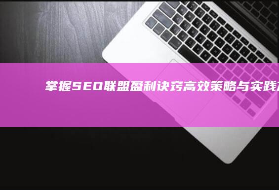 掌握SEO联盟盈利诀窍：高效策略与实践方法